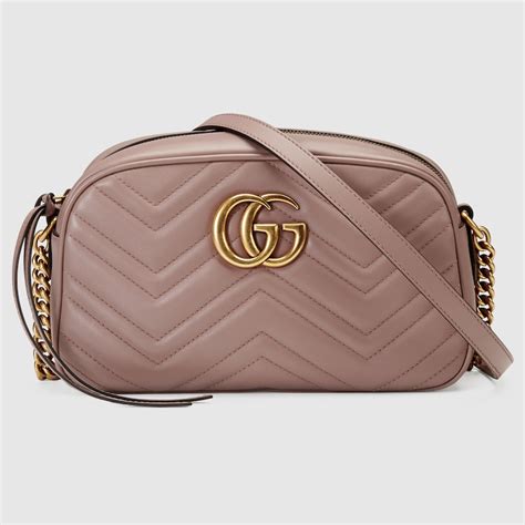 GG Marmont mini shoulder bag in dusty pink 